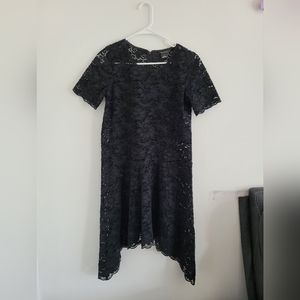 Club monaco Black lace dress with black slip. Size 2